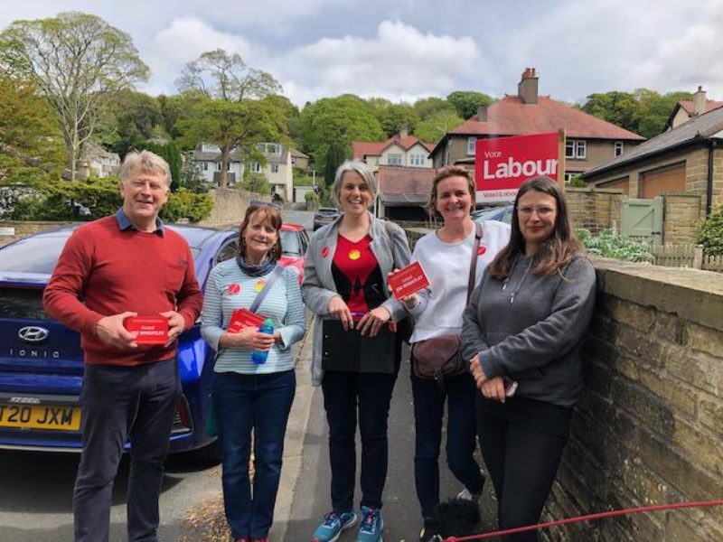 Campaigning in Bingley